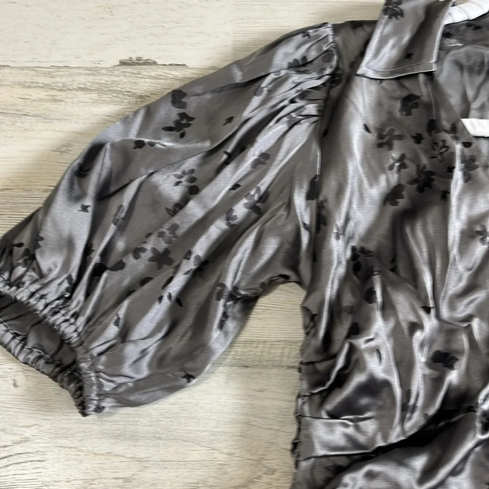 Ganni Silk Stretch Satin Dress Size Small NWT - Picture 4 of 13